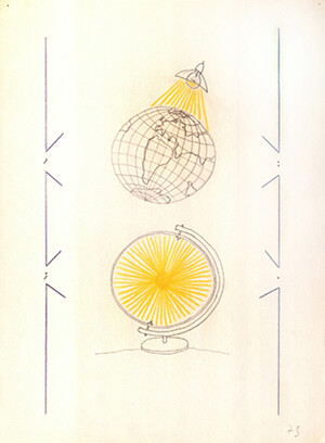 o. T. (Globus und Sonne)